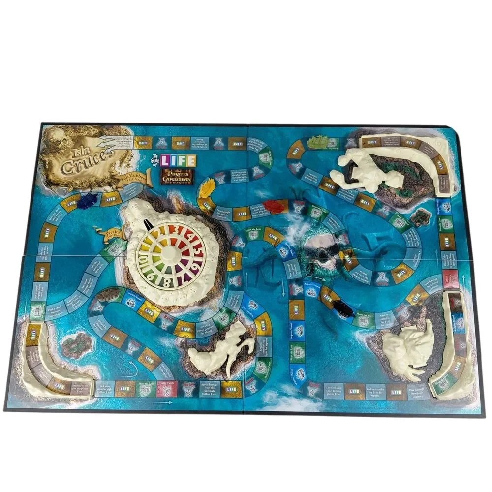 Game of Life Pirates of the Caribbean Dead Man's Chest 2005 Board Game Complete